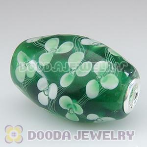 Murano Glass Olivary Shape Beads fit Jewelry Necklace and Bracelets