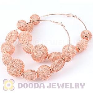 90mm Basketball Wives Mesh Hoop Earrings Wholesale