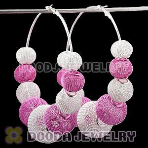 90mm Basketball Wives Mesh Hoop Earrings Wholesale