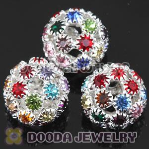 14mm Alloy Basketball Wives Crystal Beads Wholesale 