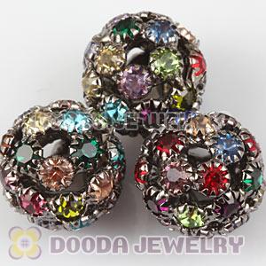 14mm Alloy Basketball Wives Crystal Beads Wholesale 