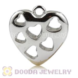 26×24mm ABS Basketball Wives Earring Heart Pendants Wholesale 