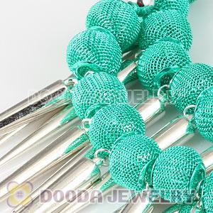 80mm Blue Basketball Wives Spike Hoop Earrings Wholesale