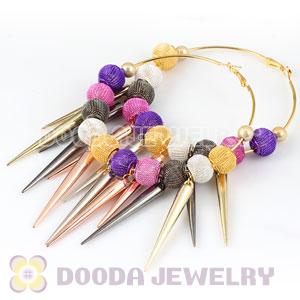 80mm Basketball Wives Spike Hoop Earrings Wholesale