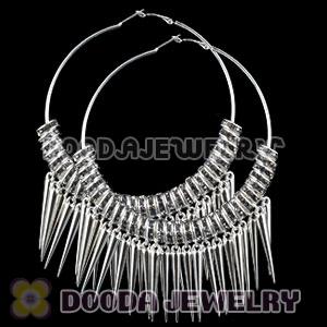 80mm Basketball Wives Spike Hoop Earrings Wholesale