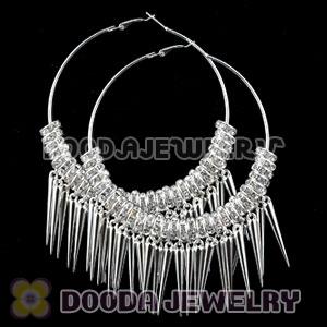 80mm Basketball Wives Spike Hoop Earrings Wholesale