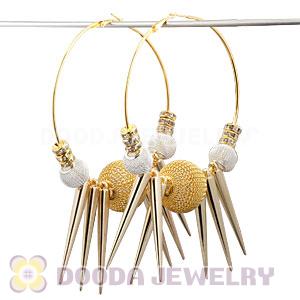 80mm Basketball Wives Spike Hoop Earrings Wholesale