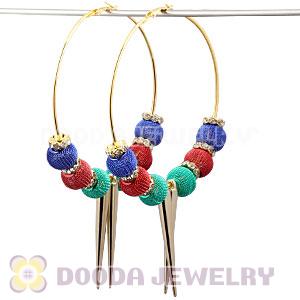 80mm Basketball Wives Spike Hoop Earrings Wholesale