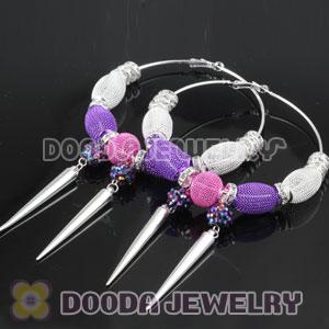 80mm Basketball Wives Spike Hoop Earrings Wholesale