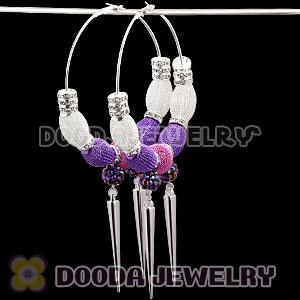 80mm Basketball Wives Spike Hoop Earrings Wholesale
