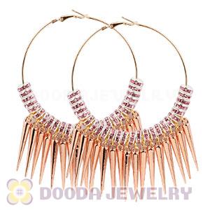 70mm Basketball Wives Spike Hoop Earrings Wholesale