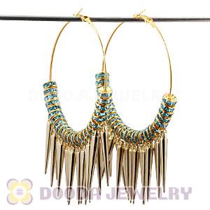 70mm Basketball Wives Spike Hoop Earrings Wholesale