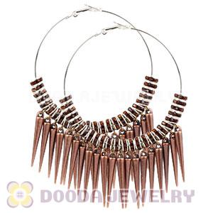 70mm Basketball Wives Spike Hoop Earrings Wholesale