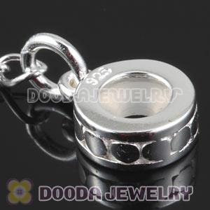 Solid Sterling Silver European Stopper Beads with Safety Chain