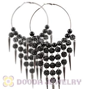 80mm Chandelier Basketball Wives Spike Hoop Earrings Wholesale