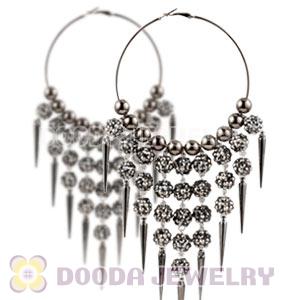 80mm Chandelier Basketball Wives Spike Hoop Earrings Wholesale