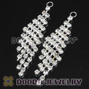 White Crystal Bling For Basketball Wives Earrings Accesories
