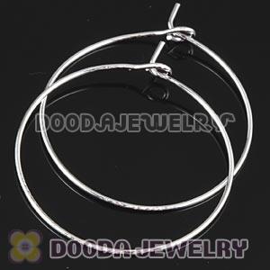 30mm Silver Plated Hoops For Basketball Wives Earrings Accesories