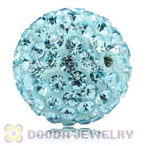 10mm Cyan Czech Crystal Beads Earrings Component Findings 