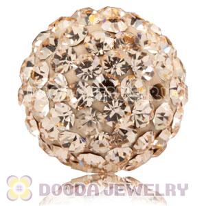 10mm Rose Czech Crystal Beads Earrings Component Findings