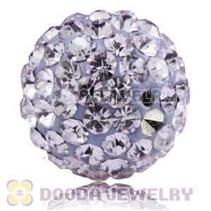 10mm Lavender Czech Crystal Beads Earrings Component Findings 