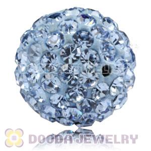 10mm Blue Czech Crystal Beads Earrings Component Findings 