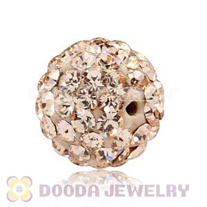 8mm Rose Czech Crystal Beads Earrings Component Findings 