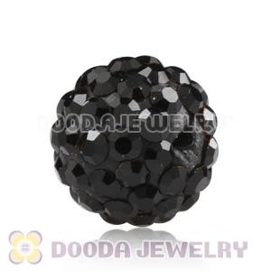 8mm Black Czech Crystal Beads Earrings Component Findings 