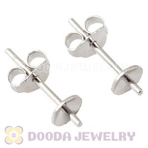 Silver Plated Sterling Silver Stud Earring Component Findings