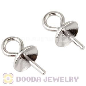Silver Plated Sterling Silver Stud Earring Component Findings
