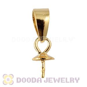 Gold Plated Silver Pendant Component Findings Wholesale