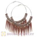 70mm Basketball Wives Spike Hoop Earrings Wholesale