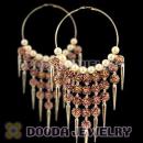 80mm Chandelier Basketball Wives Spike Hoop Earrings Wholesale