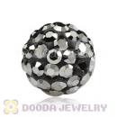 8mm Grey Czech Crystal Beads Earrings Component Findings