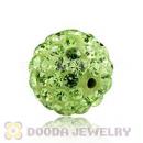 8mm Green Czech Crystal Beads Earrings Component Findings