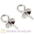 Silver Plated Sterling Silver Stud Earring Component Findings