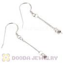 925 Sterling Silver Threads Earring Component Findings