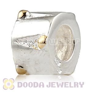 Gold Plated dot 925 Sterling Silver European Style Beads