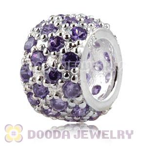 925 Solid Silver Charm Jewelry Beads with Stone