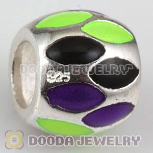 925 Sterling Silver European Style Enamel Beads