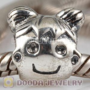 S925 Sterling Silver European Style Girl Beads and Charms