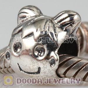 S925 Sterling Silver European Style Girl Beads and Charms