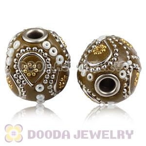 18×20mm Alloy Basketball Wives Beads For Earrings Wholesale 