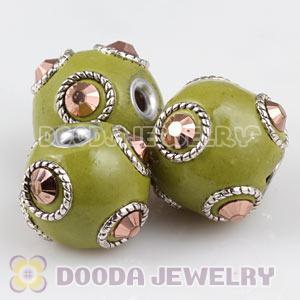 17×16mm ABS Basketball Wives Beads For Earrings Wholesale 