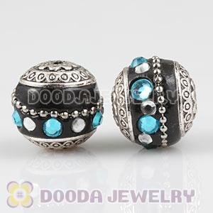 17×15mm Alloy Basketball Wives Beads For Earrings Wholesale 