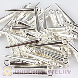 22mm Silver Plated Basketball Wives Earring Spike Beads Wholesale 