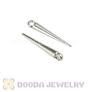 Cheap 22mm Silver Plated Basketball Wives Earring Spike Beads Wholesale 