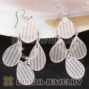 Crystal Basketball Wives Bamboo Drop Earrings Wholesale