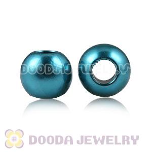 12mm Blue European Big Hole ABS Pearl Beads Wholesale 