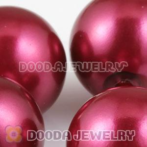 14mm Red Basketball Wives ABS Pearl Beads Wholesale 